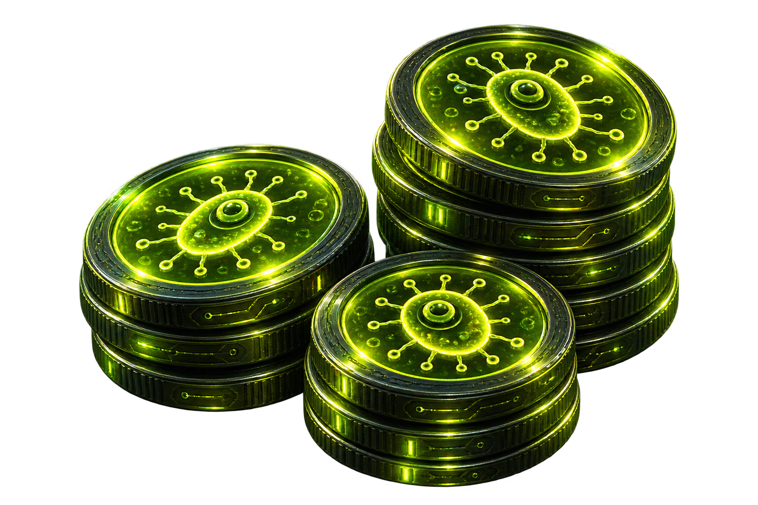 Stacked PLANKTON ecosystem reward coins